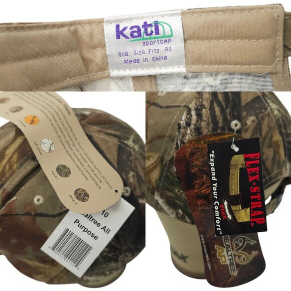 Realtree All Purpose Camo Flex Strap Cap Sun Chemical Trucker Baseball Hunting - Picture 8 of 14